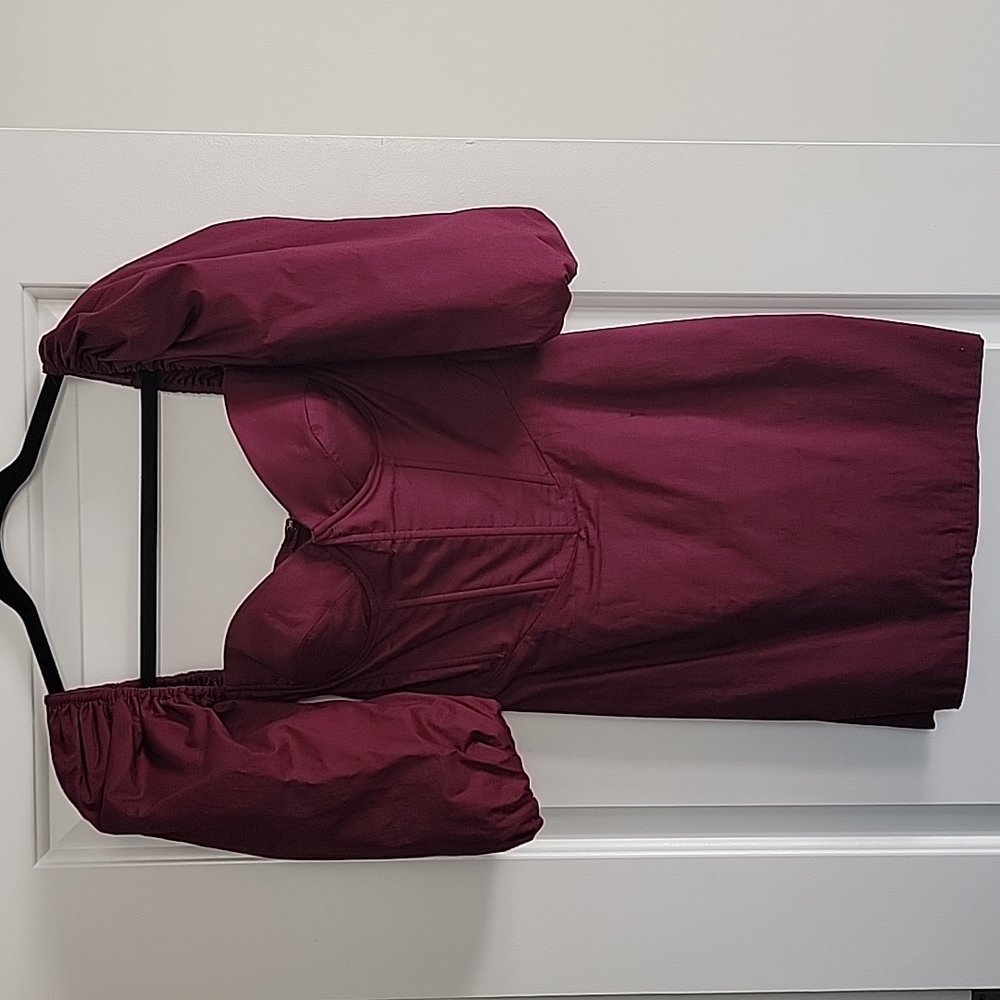 Burgundy dress